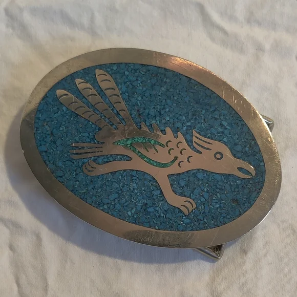 Vintage roadrunner belt buckle